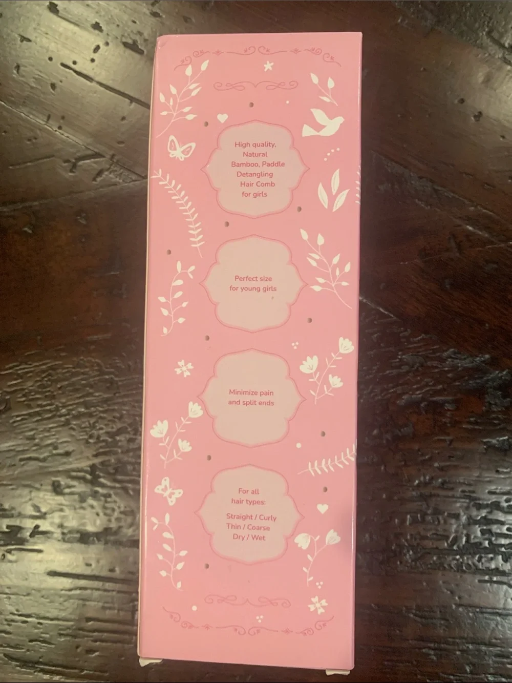 Pink Princess Hair Comb for Girls